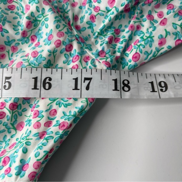 J. Crew Puff Sleeve Midi Dress Prairie Blue Floral Smocked, New w/ Tags, Size 4 - Picture 14 of 15